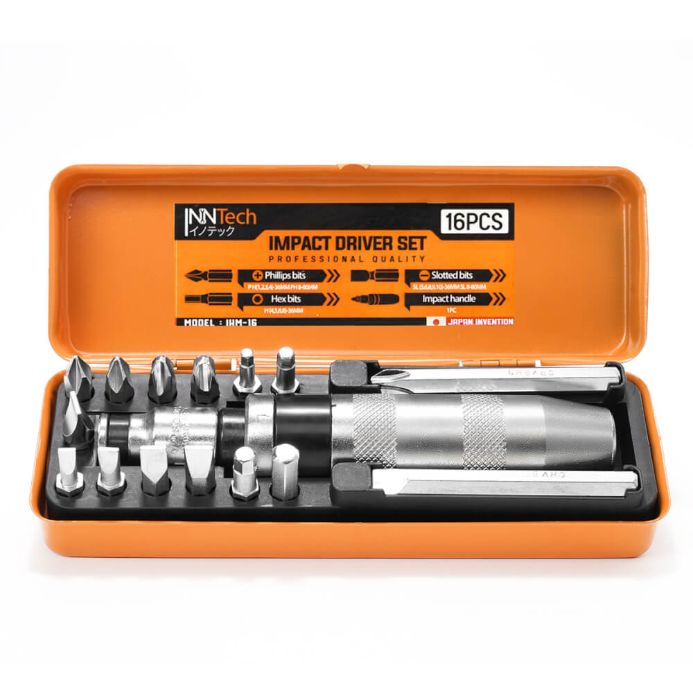 ชุดไขควงตอก InnTech รุ่น IHM-16 16 ชิ้น